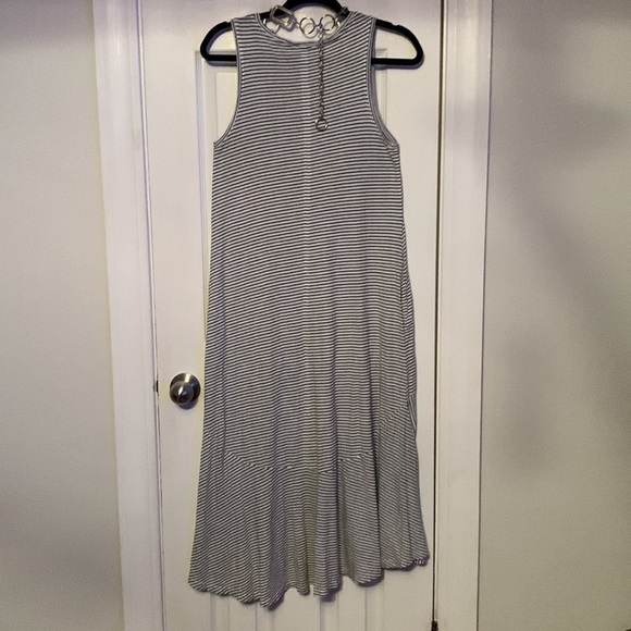 Zara Hi-Low White with Black Dress Size S - Picture 3 of 8